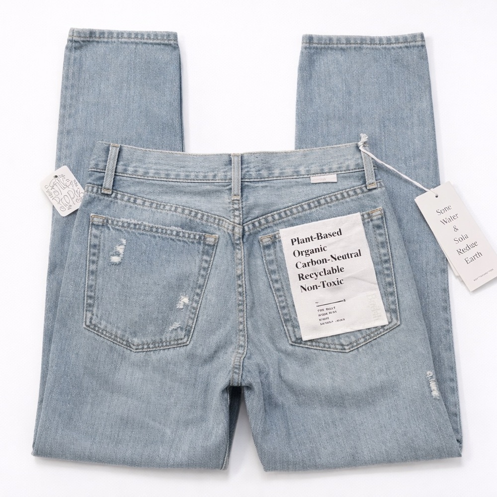 NWT Free People x Boyish The Billy Women’s Size 26 High Rise Skinny Jeans Denim - Picture 2 of 3